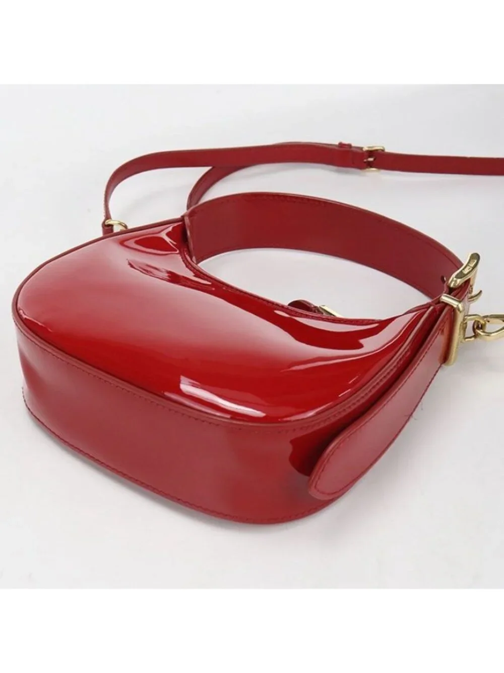 Miu Miu Miu Hobo Handbag Patent Leather